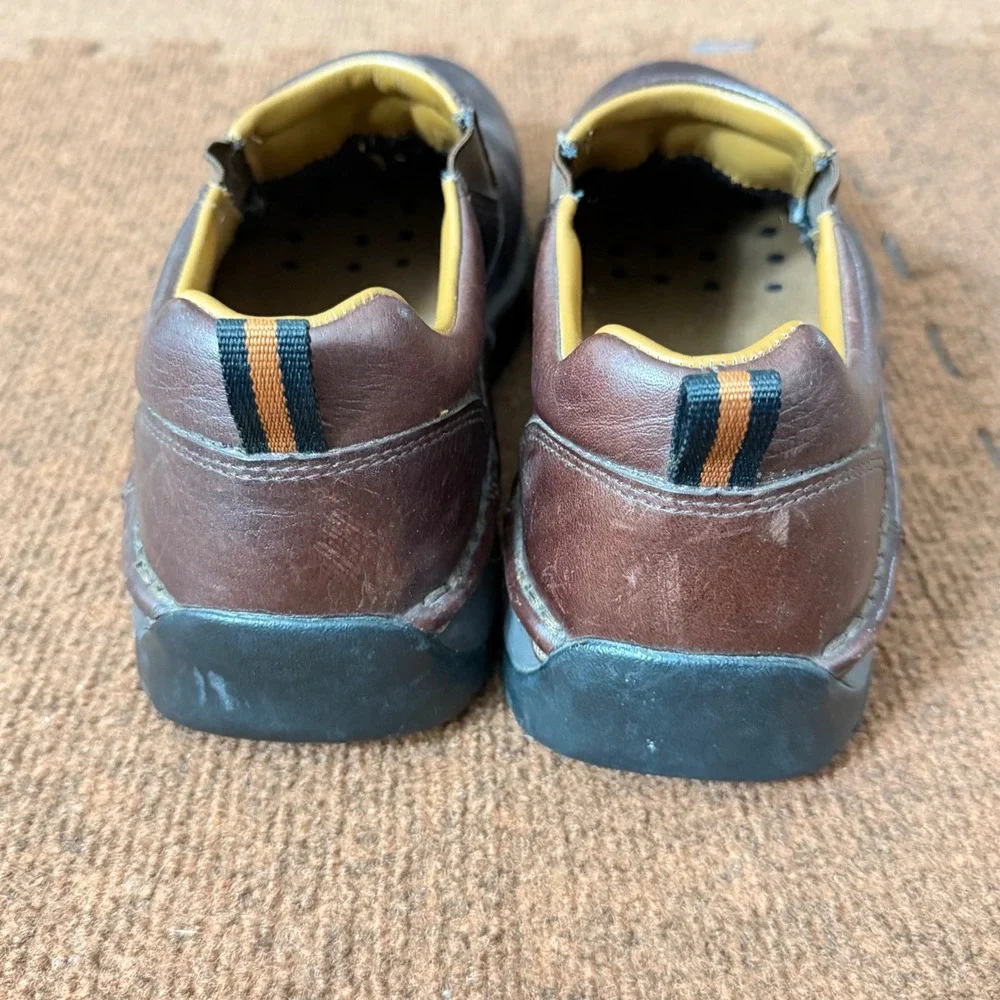 Red Wing‎ Shoes Mens 6702 Brown Leather Slip On Safety Toe Work Shoes 10.5 D SD